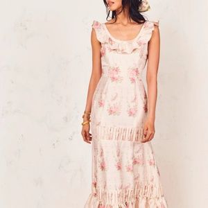 LoveShackFancy Joanne Dress Silk Dolce size 2